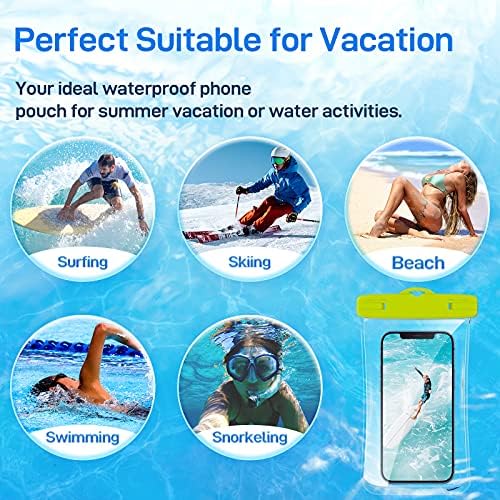 Ruky Evrensel Su Geçirmez Kılıfı [2 Paket], su Geçirmez Telefon Kuru Çanta Sualtı Telefon iphone için kılıf 12 Pro Max 11 Pro