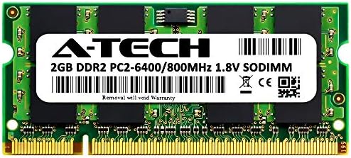 Toshiba PORTEGE M750 için A-Tech 2 GB RAM / DDR2 800 MHz SODIMM PC2-6400 200-Pin Olmayan ECC Bellek Yükseltme Modülü