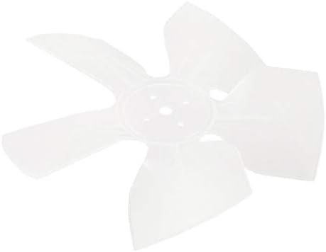 X-DREE Ev Bitki Restoran Mutfak Beyaz Plastik Refrigertor Ventilatör Exaust Motor Fan Vanes Gümüş Ton 17 cm 6.7 Çap (Inicio Planta
