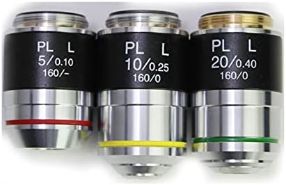 DADAKEWİN 1 Parça Planı Akromatik Objektif Lens Uzun Çalışma Mesafesi 5X 10X 20X 40X 50X 80X 100X Biyolojik Objektif Metalurjik