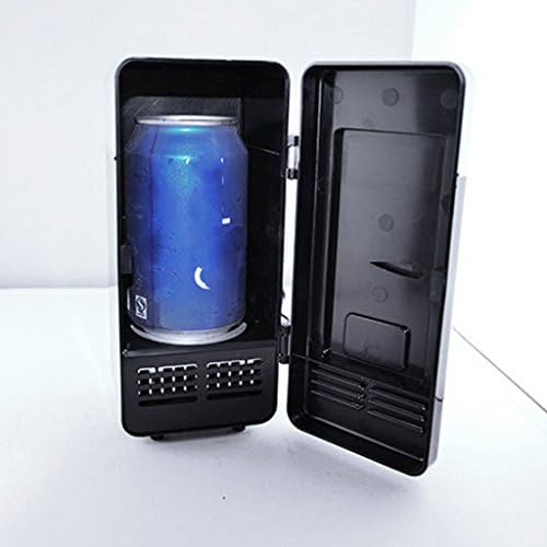 MagiDeal Mini USB buzdolabı buzdolabı soğutucu dondurucu soğutma ısıtma fonksiyonu-Siyah