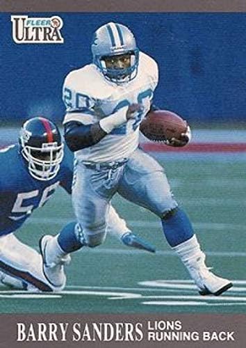 1991 Fleer Ultra Futbol 169 Barry Sanders Detroit Lions Resmi NFL Ticaret Kartı