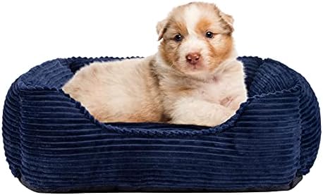 INVENHO Küçük Orta Büyük Köpekler için köpek Yatakları Dikdörtgen Yıkanabilir Uyku Köpek Yatağı Kaymaz Alt Yumuşak Ortopedik