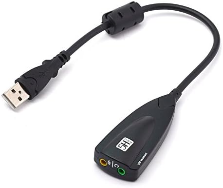 Dıman USB Ses Kartı 7.1 Surround Ses 12 Kanal Ses Adaptörü Ekolayzer USB 2.0 Çelik Ses 5hv2 Kanal Harici Ses Kartı Gam Siyah