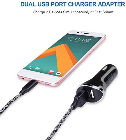 Çift Bağlantı USB C Araç şarj adaptörü ile 6ft Tipi C Hızlı şarj kablosu kablosu için Samsung Galaxy S21 S20 FE S10 S10E S9 Not
