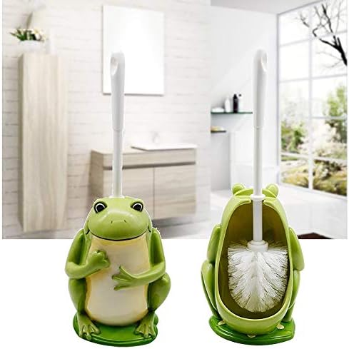 Teerwere Ev Paslanmaz Çelik Tuvalet Fırçası Yaratıcı Tuvalet Fırçası Seti Karikatür Kurbağa Prens Temizleme Aracı Tabanı ile