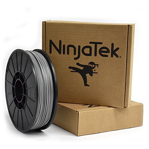 NınjaTek 3DAR14117510 NınjaTek Armadillo TPU Filament, 1,75 mm, TPE, 1 kg, Çelik (Gri) (1'li paket)