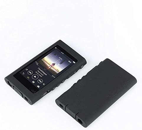 Sony A55 Durumda, yumuşak Silikon Koruyucu Kılıf Kapak için Sony Walkman NW-A55HN A56HN A57HN A50 A55 A56 A57 (Siyah)