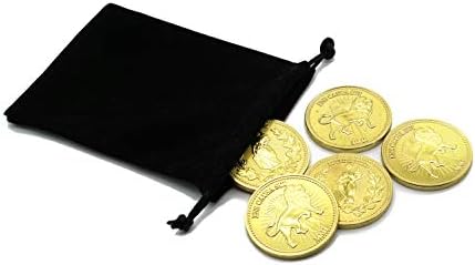 Yeni Altın Paralar, Sikke Sahne Aksesuarları Altın Metal Sikke Paketi Ürünleri (5 ADET)