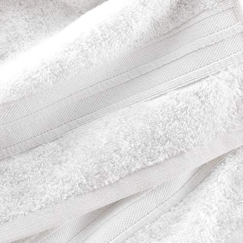 Hamam Keten Beyaz El Havlusu 4'lü Paket - 16 x 30 Türk Pamuğu Üstün Kaliteli Yumuşak ve Emici Küçük Banyo Havluları