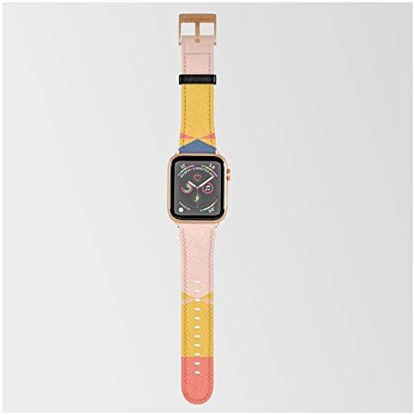 Apple Watch ile Uyumlu Smartwatch Bandında Minimal Southwestern Summer by Color Poems Iı