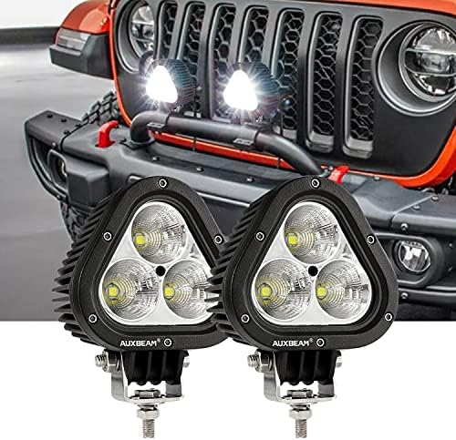 Auxbeam led ışık Bakla 4 Inç 5050 Cips, 35 W Off road ışığı Pod Beyaz Nokta Sel Combo 2 Adet Su Geçirmez Jeep Motosiklet SUV