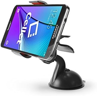 LG K20 V Siyah Cep Telefonu Gösterge Paneli/Ön Cam Oto Araç Montaj Tutucu, 3.8 inç Genişliğe kadar Telefonlar ve PDA'lar için