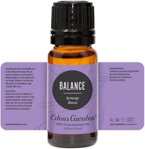 Edens Garden Balance Uçucu Yağ Sinerji Karışımı, %100 Saf Terapötik Sınıf (Seyreltilmemiş Doğal/ Homeopatik Aromaterapi Kokulu