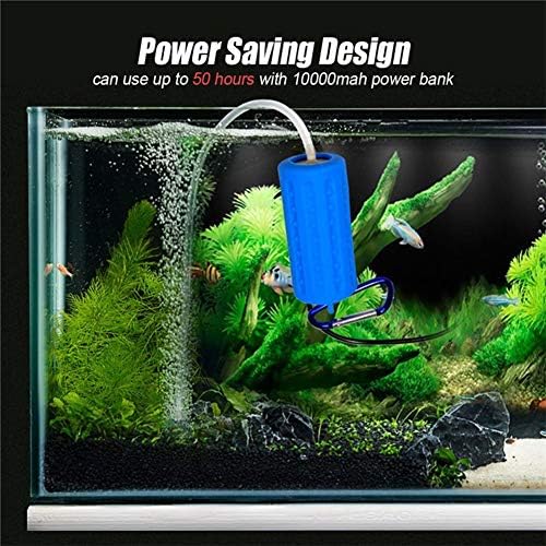 Mini Akvaryum hava Pompası Seti Taşınabilir USB Dilsiz Enerji Tasarrufu Oksijen Pompası Akvaryum Balık Tankı Balıkçılık, koyu