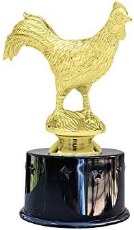 Ekspres Madalya Horoz Tavuk Ödülü Trophy Parti Favor Hediye Ödülü Dahil Olmak Üzere 4 Altın Renk Çıkartmalar Özel Kişiselleştirmek
