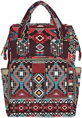 InterestPrint Tribal Aztek Kızılderililer Kızılderili Bezi Bebek Çantaları Erkek Kız için, çok Fonksiyonlu Büyük Seyahat Sırt