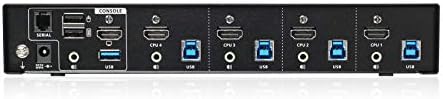 IOGEAR 4-Port 4 K KVMP Anahtarı ile HDMI Bağlantısı, USB 3.0 Hub, ve Ses