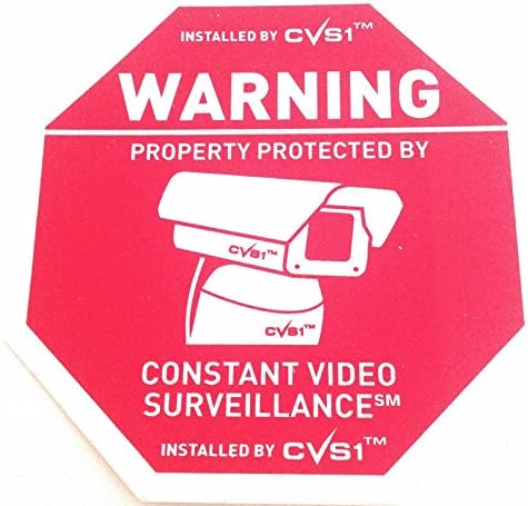 7 Güvenlik Kamera CCTV Gözetim Uyarı Ev Güvenlik Çıkartmaları Statik Sarılmak Hiçbir Tutkal!