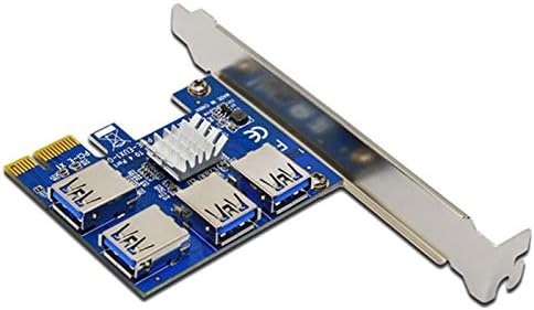 Yeni PCI Genişleme Kartı 1 ila 4 PCI Yuvaları USB 3.0 Dönüştürücü Adatper PCIE Yükseltici Kartları Bitcoin madenciliği Cihazı