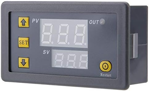 Termostat, yüksek Sıcaklık Alarm Dijital termostat, sıcaklık Kalibrasyon Anahtarı Sensörü Metre DC 12 V 24 V 220 V Ev (24 V kırmızı