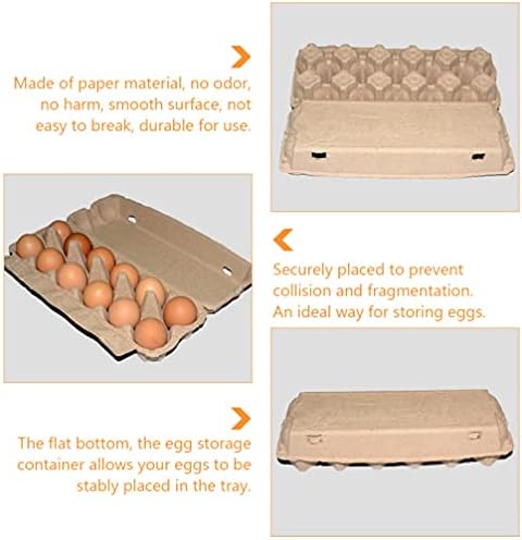 PATKAW Yumurta Kartonları Hamuru Fiber Yumurta Daireler 12 Bardak Yumurta Dağıtıcı Tepsi Yumurta saklama kabı Tavuk Yumurta Kartonları