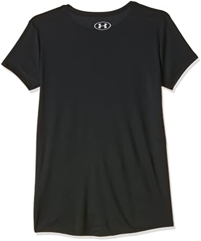 Zırh altında kızın büyük Logo teknik kısa kollu eğitim egzersiz T-Shirt