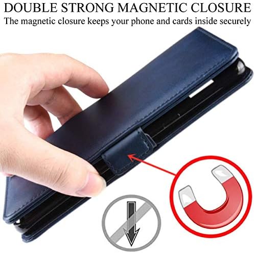 HualuBro Cüzdan Kılıf ıçin Xiaomi Redmi 8 [TPU Kabuk] [Kart Yuvaları][Manyetik Kapatma] Koruyucu PU Deri Standı Folio Kapak Kapak
