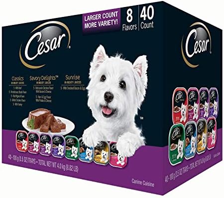3 X Cesar Köpek Mutfağı ıslak köpek maması, Çeşitli Paket (3.5 oz., 40 ct.)