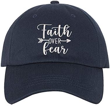 DSY Yaşam Tarzı İnanç Üzerinde Korku İşlemeli Unisex beyzbol şapkası-İnanç Üzerinde Korku Baba Şapka