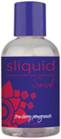 Sliquid Swirl Doğal Su Bazlı Kayganlaştırıcı, Çilekli Nar, 4.2 Ons
