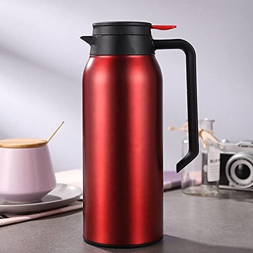 GANFANREN Paslanmaz Çelik Vakum Termos Flask Termal Sürahi Taşınabilir Sıcak Su sürahisi 1.5 L Çift Duvar Yalıtımlı Şişe Çay