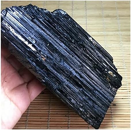 MYUA Şifa Kristal Doğal Siyah Turmalin Taş Kaba Kaya Örnek (Boyut: 1000-1050g)
